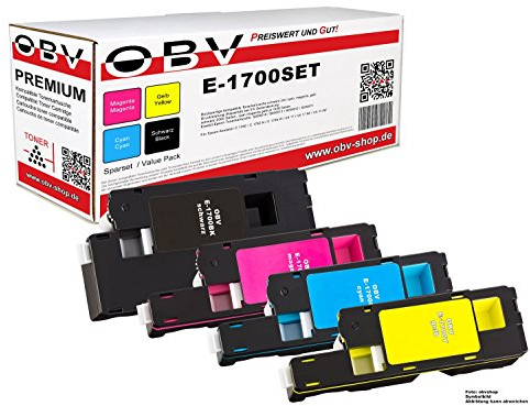 OBV 4 x kompatibler Toner für Epson Aculaser, 1x schwarz, cyan, magenta, gelb