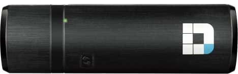 D-Link DWA-182 Adaptateur USB Wi-Fi AC Dual-Band - Débit Jusqu'à 1300Mbps - 802.11 a/b/g/n/ac - WPS - Interface USB 2.0 - Idéal pour Améliorer votre Connexion Wi-Fi sur Ordinateur Portable