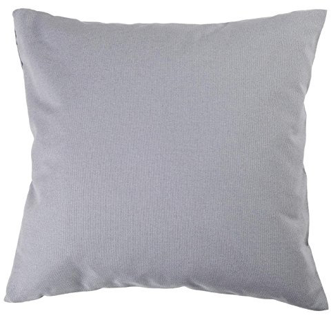 Kissenbezug 40x80 cm Uni Grau Baumwolle Dekokissen Kissenhülle Couchkissen Sofakissen Deko Reißverschluss