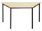 334011 Schreibtisch Profi Trapeztisch Besprechungstisch Büromöbel Konferenztisch Computertisch 120x60cm schwarz/Buche Dekor