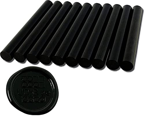 Siegelwachs 11 mm schwarz für Heißklebe Pistole 10 cm 100 gr.