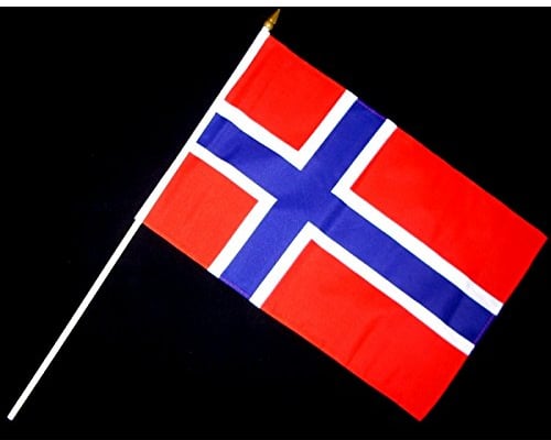 Everflag Stock-Flagge 30 x 45 : Norwegen