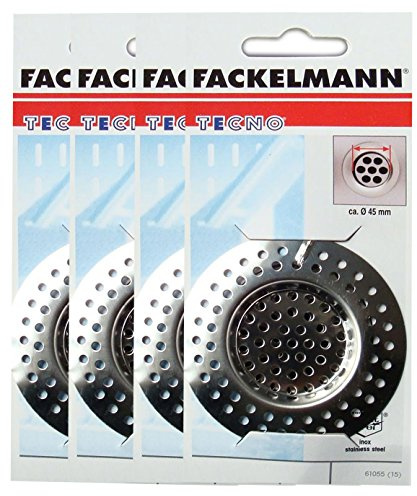 FACKELMANN Edelstahl-Spülbeckensieb, Silber