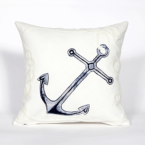 Liora Manne Visions II Marina Indoor/Outdoor Pillow, 12X20, Ivory/Cream White