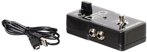 TC Electronic DITTO STEREO LOOPER Highly Intuitive Looper Pedal with Stereo I/O and Loop Import/Export, Compatible with PC and Mac