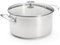De Buyer - Faitout en inox MILADY avec son couvercle en verre - 28 cm - Fabriqué en France, Sans PFAS, Inox 18/10 Performant et Résistant, Fond Sandwich, Tous Feux + Four, Finition Poli Brillant