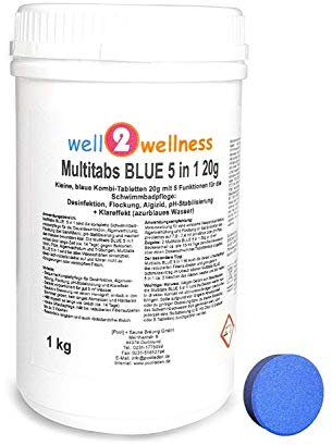 Chlor Multitabs Blue 5 in 1 20g / kleine Blaue Multitabs 5 in 1 a 20g - 1,0 kg