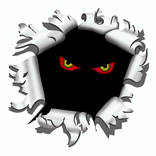 Aufkleber Einschussloch, 100 mm, Motiv Augen