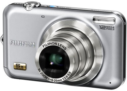 Fujifilm Finepix JX200 Digitalkamera (12 Megapixel, 5-fach opt.Zoom, 6,9 cm Display) silber