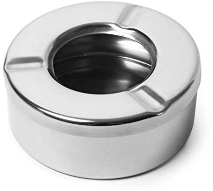 Windproof Ashtray Stainless Steel Ashtray with Lid