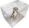 Ellie-Bo Silver Standard XL 42-inch Folding 2-Door Dog Cage/Crate with Metal Tray