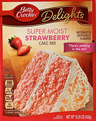 Betty Crocker Supermoist Strawberry Cake Mix 432g (Betty Crocker Supermoist Erdbeerkuchenmischung)