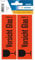 HERMA 5739 Vorsicht Glas Aufkleber, 10 Stück, 39 x 118 mm, selbstklebend, klein, Warnhinweis Etiketten für zerbrechliche Warensendungen, Papier Umzugs-Etiketten, neon leuchtrot