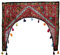 Gestickte Dekoration für Fenster und Türen, Bandhanwar Toran, baumwolle, Multi 1, 39 X 38 Inches