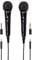 Thomson 2x Dynamisches Mikrofon M135D (Doppelpack, Nierencharakteristik, 3,5 mm Klinkenstecker, Kabellänge 3 m) schwarz