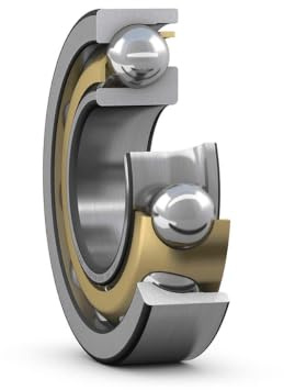 SKF 7306 BECBY Medium Series Angular Contact Bearing, ABEC 1 Precision, 40° Contact Angle, Open, Brass Cage, Normal Clearance, 30mm Bore, 72mm OD, 19mm Width, 19300lbf Static Load Capacity, 32500lbf Dynamic Load Capacity