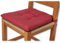 Casatessile - Panama Softie Sitzkissen | Stoff Baumwolle mit Silikonpolsterung | Maschinenwaschbar bei 40° | Hergestellt in Italien | 38x38 cm, Bordeaux