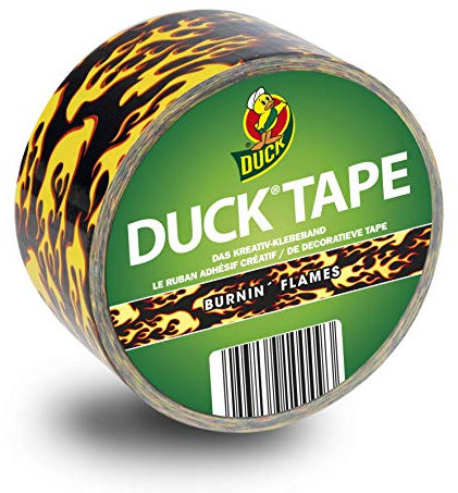 Duck Tape 189158 Gewebeband, 48 mm x 9,1 m, Flammen