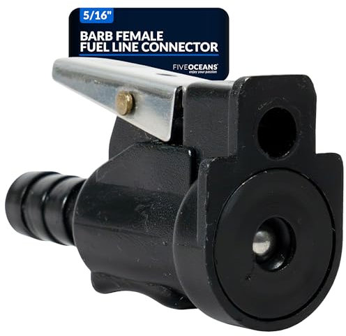 Fuel Line Boat Tank Female Connector for OMC/ Johnson/Evinrude 5/16 Barb - Five Oceans