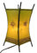 Simandra Orientalische Lampe Stehlampe marokkanische Hennalampe Lederlampe Tischleuchte Stehleuchte Orient Carree Sonne 30 cm Color Gelb