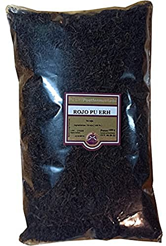 SABOREATE Y CAFE THE FLAVOUR SHOP Té Rojo Pu Erh Yunnan China en Hebra Hoja a Granel con propiedades digestivas Detox 1 kg