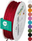 Halbach Seidenbänder Cordoncino di alta qualità (rosso), larghezza 2 mm, lunghezza 50 m, prodotto in Germania e certificato Öko-Tex, cordoncino in raso lucido in acetato