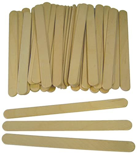 Major Brushes Wooden Lollipop Sticks - Pack of 200