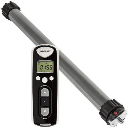 jarolift 2x Motore radio elettronico per tapparelle TDEF 40 Nm/13 giri incluso Telecomando radio a 4 canali con Timer integrato TDRCT 04