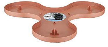 Elho Corsica Vertikaler Garten Untersetzer S - Tonrot - Draußen - Ø 28.3 x H 1.5 cm