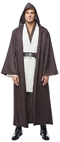 Fuman Kenobi Jedi Tunic Cosplay Kostüm Jedi Kostüme für Erwachsene Herren Cloak