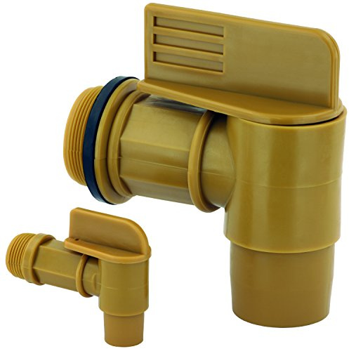 BLUREA Kunststoff Fasshahn, 3/4 Außengewinde, Abfüllen von Flüssigkeiten aus Metallfässern, Wasser, Öle, Diesel, AdBlue®, Frostschutz