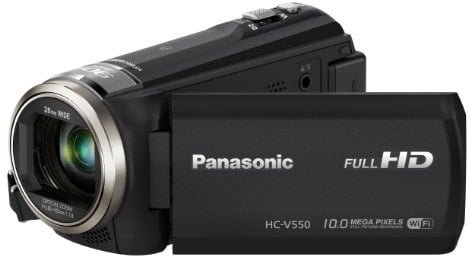 Panasonic HC-V550CTEBK Videocamera Full HD - Nero (10MP, 90x Intelligent Zoom, Wi-Fi, NFC) LCD 3.0 pollici