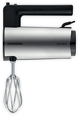 Grundig HM 7680 Sbattitore manuale 700W Nero, Acciaio inossidabile sbattitore