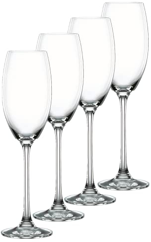 Spiegelau & Nachtmann, 4-teiliges Champagnerkelch-Set, Kristallglas, 272 ml, Vivendi, 0085695-0, Transparent