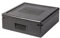 Thermo Future Box Quadratische Thermobx Kühlbox Transportbox Warmhaltebox und Isolierbox mit Deckel, Thermobox aus EPP (expandiertes Polypropylen), Schwarz, 12 l