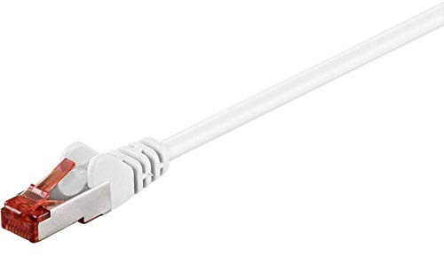 Goobay 92462 CAT 6 Patchkabel, S/FTP (PiMF), Weiß
