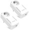 Tenda CPL AV1000 adapteur Powerline Prise intégrée HomePlug AV2 2 Ports gigabit Réseau Courant Porteur Powerline Pack de 2 pour Jeux vidéo IPTV (P1001P)
