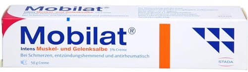 STADA Mobilat Intens Muskel- und Gelenkschmerzsalbe, 50g Creme zum Auftragen auf die Gelenke, Duftfrei, Apothekenpflichtig (PZN: 03817003), Original aus Deutschland