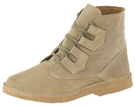 Roamers Mens Ghillie Tie Desert Boots Dark Taupe Suede Size 8 UK
