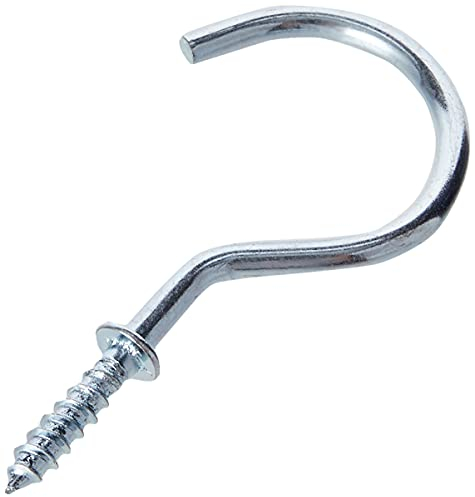 Merriway® BH00161 (20 Pcs) Chrome Plated Shouldered Mug Cup Hooks, 50 mm (2 inch) - Pack of 20 Pieces