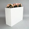 Elegant Einrichten XXXL Pflanztrog Polyrattan als Raumteiler 106x40x84cm weiß.