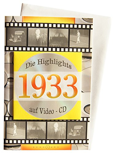 Geburtstagskarte 1933 mit Video-CD Jahreschronik