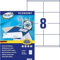 Europe100 Art. ELA036 Universal Etiketten (800 Klebeetiketten, 105x70mm auf A4, Papier matt, individuell bedruckbar, selbstklebende Versandaufkleber, kompatibel zu AVERY 3426) 100 Blatt, weiß