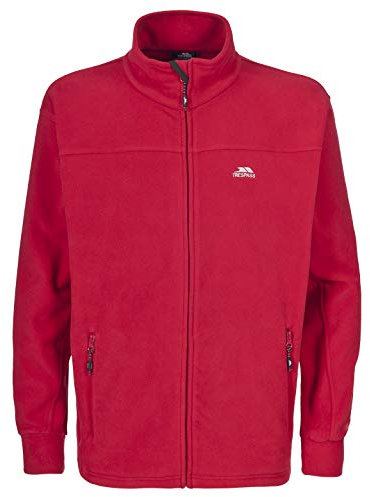 Trespass Men's Bernal Warm Fleece Jacket, Red, 2X-Small