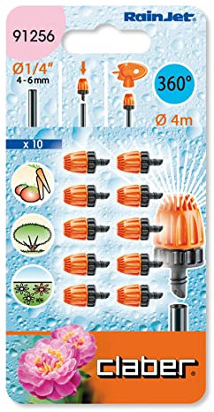 Claber 91256 360° Micro Sprinklers. Pack of 10