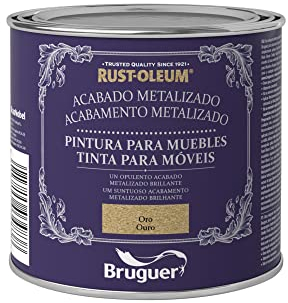 Rust-Oleum Bruguer Pintura para Muebles Metalizada Oro 500 ml