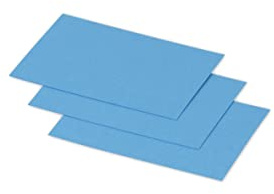 Clairefontaine 1222C - Packung mit 25 Karten Pollen, 7x9,5cm, 210g, ideal für Ihre Einladungen und Korrespondenz, Türkis Blau, 1 Pack