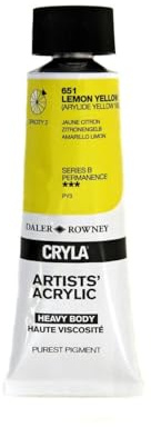 Daler-Rowney Cryla 75 ml Tube - Lemon Yellow