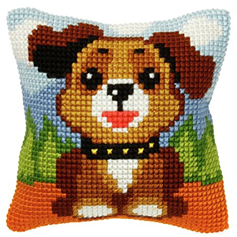 Orchidea Puppy Cushion Front Chunky Cross Stitch Kit