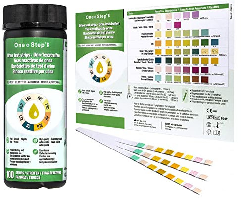 Urine Infection Test Strips 8 Parameter Dipsticks (100 Tests)